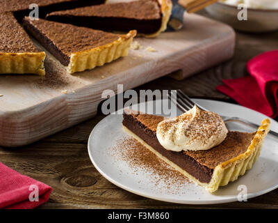 Crostata al cioccolato Foto Stock