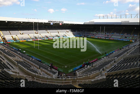 Newcastle, Regno Unito. Il 9 ottobre, 2015. St James Park Nuova Zelanda V Tonga Nuova Zelanda V Tonga, Coppa del Mondo di Rugby 2015 St James Park, Newcastle Upon Tyne, Inghilterra 09 ottobre 2015 Coppa del Mondo di Rugby 2015 St James Park, Newcastle Upon Tyne © Allstar Picture Library/Alamy Live News Foto Stock