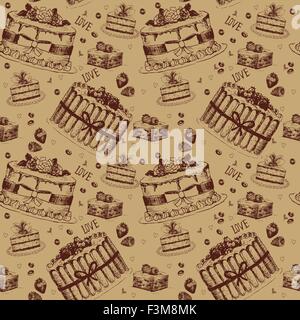 Disegnato a mano i simboli di amore Illustrazione Vettoriale