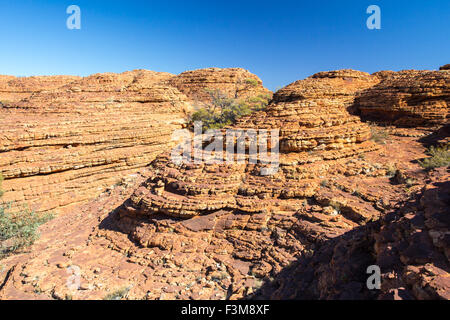 L'incredibile rock geologia del Kings Canyon nel Territorio del Nord, l'Australia Foto Stock