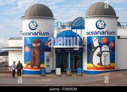 Oceanarium l'acquario di Bournemouth a Pier Approach, Bournemouth, Dorset, Regno Unito nel mese di ottobre Foto Stock