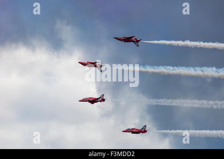 Sunderland,Air Show,formazione battenti,Frecce rosse Foto Stock