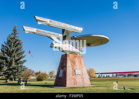 L'astronave Enterprise, Vulcan, Alberta Canada Foto Stock