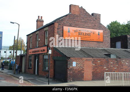 Henderson di gustare la costruzione in fabbrica su Leavygreave Road, Sheffield, Yorkshire England Regno Unito - Ottobre 2015 Foto Stock