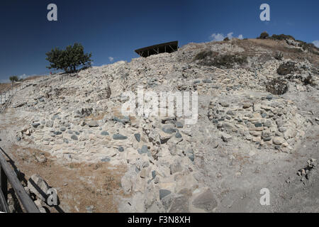 L'insediamento neolitico di Choirokoitia in Cipro Foto Stock