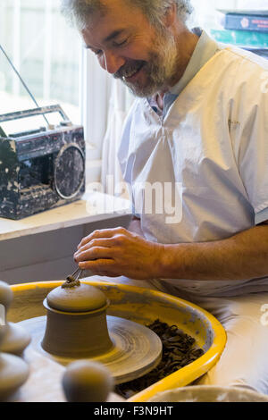 Potter funzionante a ruota. (Sutton vicino Stalham) Norfolk Broads England Regno Unito Foto Stock