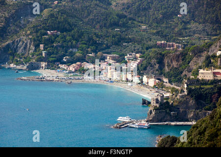 Monterosso al Mare, uno dei 5 paesini delle Cinque Terre, Italia Foto Stock