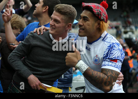 Newcastle Upon Tyne, Regno Unito. 10 ottobre, 2015. Tusi Pisi Samoa Scozia V V Samoa Scozia, Coppa del Mondo di Rugby 2015 St James Park, Newcastle Upon Tyne, Inghilterra 10 ottobre 2015 Coppa del Mondo di Rugby 2015 St James Park, Newcastle Upon Tyne il credito: Allstar Picture Library/Alamy Live News Foto Stock