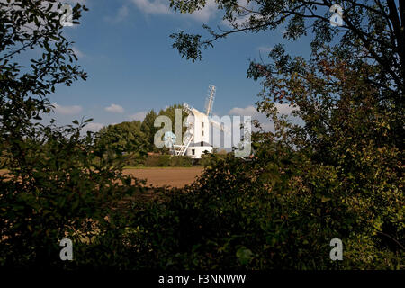 Verde Saxted Windmill Suffolk Foto Stock