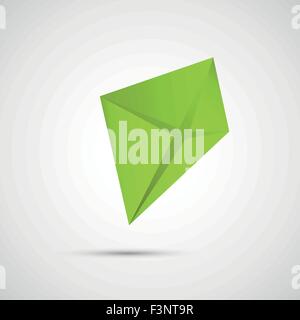 Icona Creative kite su uno sfondo semplice Illustrazione Vettoriale