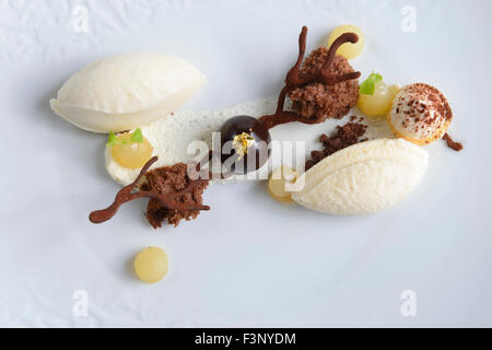 Dessert gourmet Foto Stock