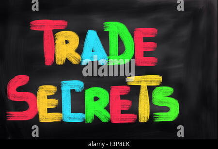 Segreti commerciali Nozione Foto Stock