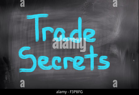 Segreti commerciali Nozione Foto Stock