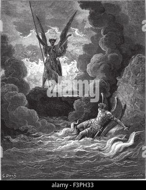 Illustrazione #2 da John Milton 'Paradiso perduto', da Gustave Dore. Illustrazione Vettoriale