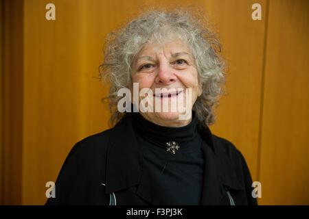 Berlino, Germania. Undicesimo oct, 2015. Biologo israeliano e Nobel Pize vincitore Ada Yonath, alla settima salute mondiale Vertice di Berlino (Germania), 11 ottobre 2015. Foto: JOERG CARSTENSEN/DPA/Alamy Live News Foto Stock