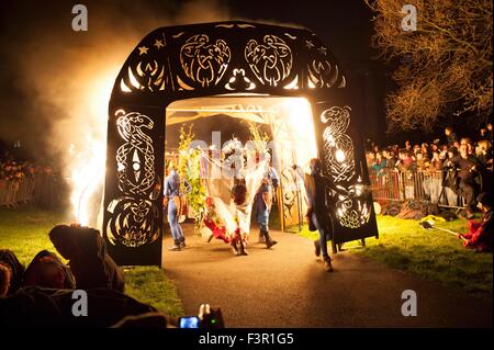 Il Beltane Fire Festival a Calton Hill Edinburgh Scozia Scotland Foto Stock