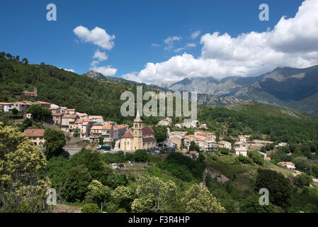 Vivario village, Corsica, Francia Foto Stock