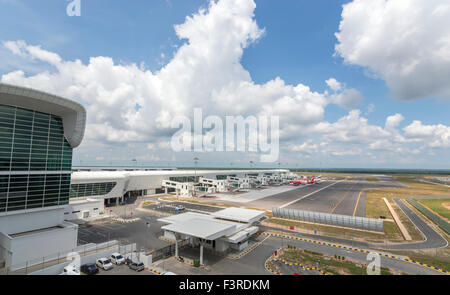 Nuova costruzione di Kuala Lumpur Interational Airport Terminal Foto Stock