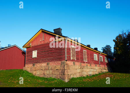 Il vecchio stabile nella fortezza di Lappeenranta Finlandia Europa Foto Stock