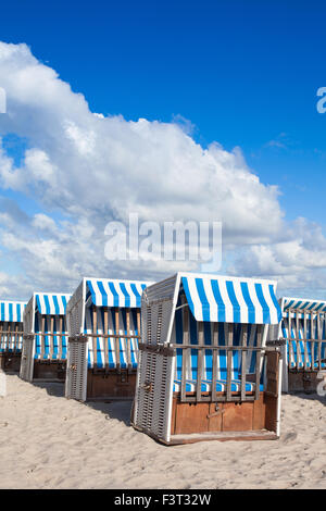 Mattina sulla Spiaggia di Binz, Ruegen Isola, Germania Foto Stock