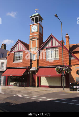 Vecchia Stazione dei vigili del fuoco di Clock Tower Wimbledon Village London Foto Stock