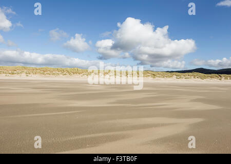 Harlech la spiaggia e le dune di sabbia, Harlech, Gwynedd, Wales, Regno Unito Foto Stock
