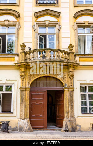 Vecchia architettura storica per le strade di Wroclaw, Polonia Foto Stock