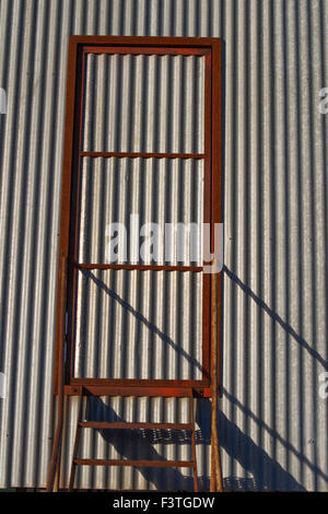 Capannone deviatore porta in ombra Foto Stock