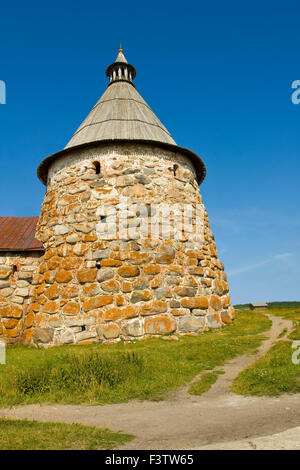 Trasfigurazione di Gesù Cristo Salvatore Solovetsky monastero sulle isole Solovki (l'Arcipelago di Solovetsky) nel Mare Bianco, Russia, Foto Stock