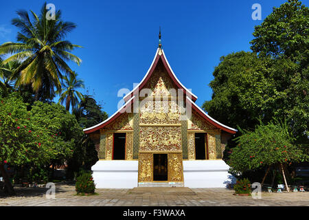 Cappella funeraria di Iva Xieng Thong tempio, Luang Prabang, Laos Foto Stock