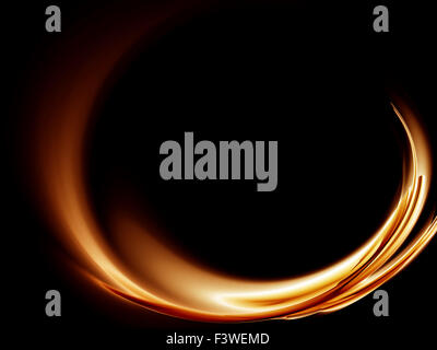 Golden onde astratto Foto Stock