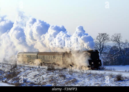 Retrò vecchio treno a vapore Foto Stock