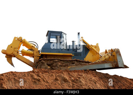 Bulldozer pesanti con ripper Foto Stock