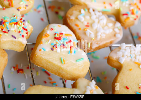 Weihnachtsplätzchen selbst gemacht Foto Stock