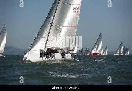 2010 Melges 32 del Campionato del Mondo di gara 8 Foto Stock