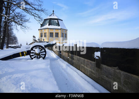 Fortezza Königstein in Germania Foto Stock