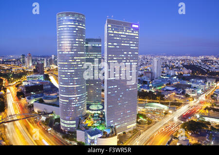 Mosern grattacieli di Tel Aviv Foto Stock