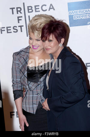 Sharon e Kelly Osbourne Foto Stock