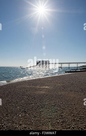 Scialuppa di salvataggio RNLI stazione in Selsey Bill, Sussex, Foto Stock