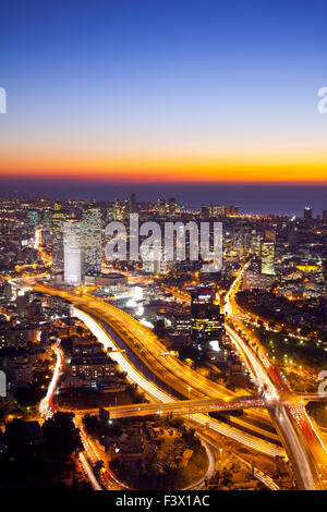 Tel Aviv skyline Foto Stock