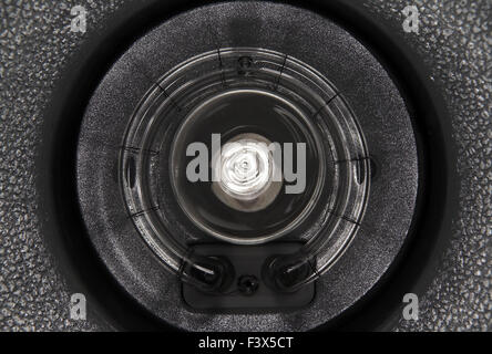 In prossimità di una testa di flash Foto Stock