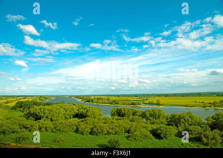 Pianura alluvionale Elbe Foto Stock