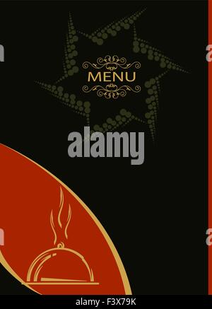 Scheda del menu Modello di disegno vettoriale Illustrazione Vettoriale