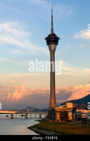 Torre di Macau e Convention Center Foto Stock