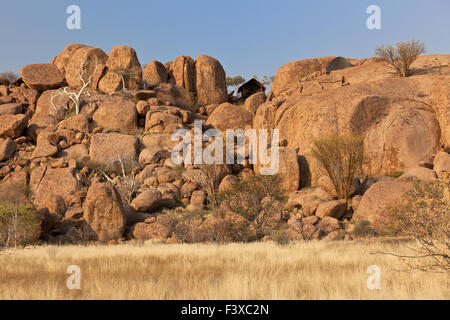 Mowani Mountain Camp in Namibia Foto Stock