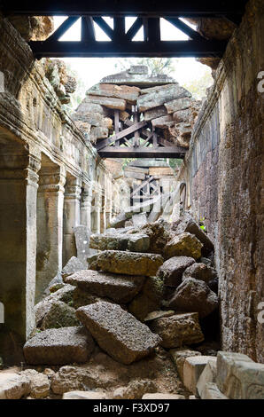 Rovine di Angkor - Ta Som tempio Foto Stock