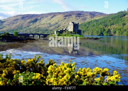 Eilean Donean Castle in primavera Foto Stock