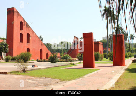 Jantar Mantar pareti rosse Foto Stock