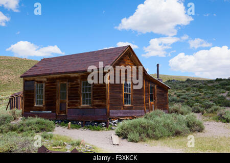 Il vecchio edificio in Bodie, un originale di Ghost Town dal tardo ottocento Foto Stock