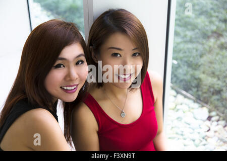 Asian giovani donne Foto Stock